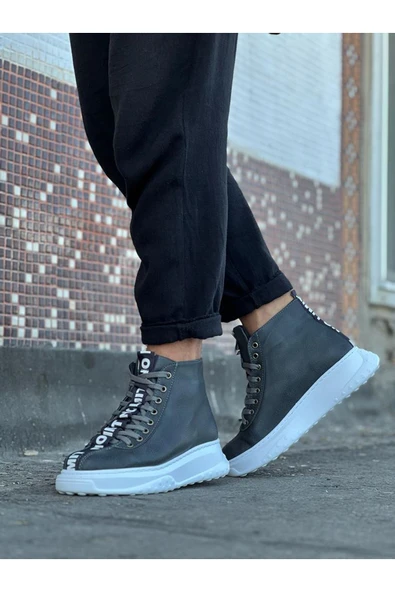 Gri Erkek Yarım Bilek Bot - Resim 3