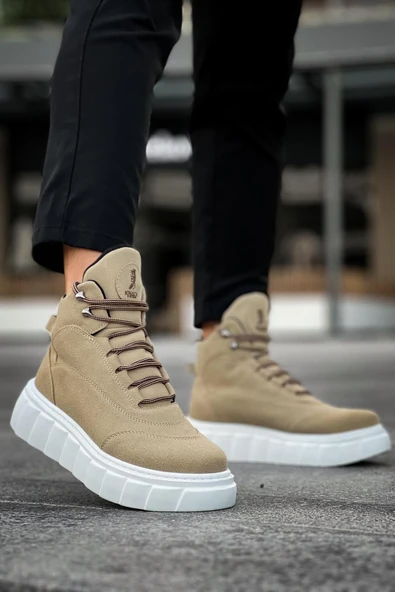 Yüksek Taban Bot Vizon Süet - Resim 2