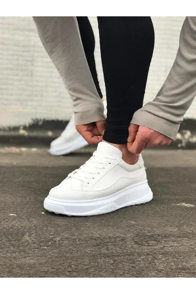 Beyaz Erkek Ayakkabı - Resim 3
