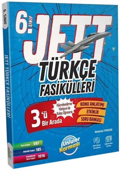 6.Sınıf Ünlüler Jett Fasikülleri Seti (Türkçe-Matematik-Fen Bilimleri-Sosyal Bilgiler) 2025-2026 - Resim 3