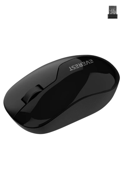 Everest SMW-973 Usb Siyah 2.4Ghz Kablosuz Mouse - 2