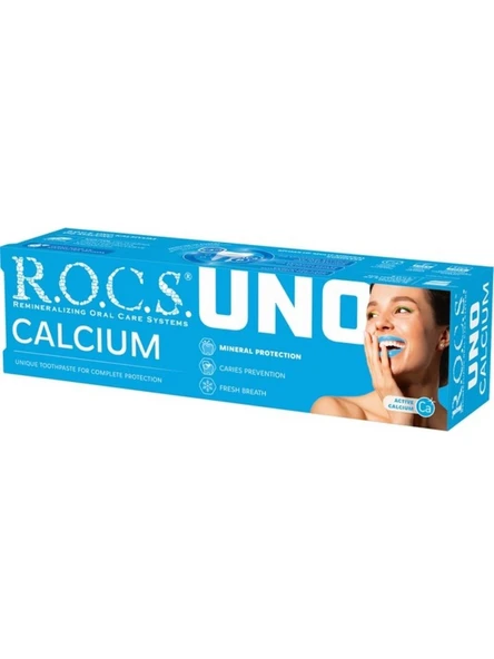 ROCS UNO KALSİYUM TAM KORUMA DİŞ MACUNU