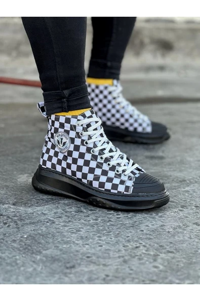 Damalı Erkek Yarım Bilek Casual Ayakkabı ürün görseli