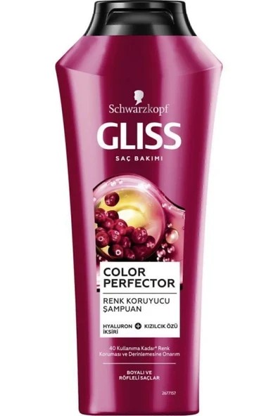 Gliss Color Perfector Renk Koruyucu Şampuan - Hyaluron Iksiri Ve Kızılcık Özü Ile 500 ml ürün görseli 1