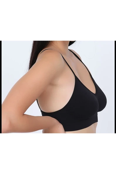 Siyah Lcralı Büstiyer Sütyen Korse - Resim 2