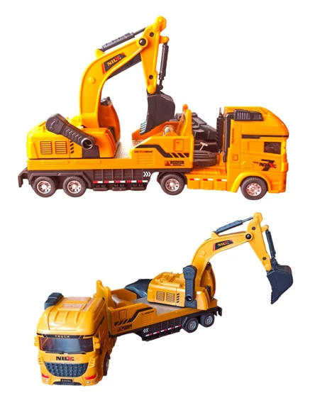 Sürtmeli Oyuncak Kamyon Kepçe - 26 cm - 2