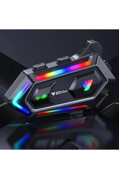 Y20 Max Motosiklet Bluetooth 5.3 Kask Intercom 2 Kişi 300 Metre Eşleşme Özellikli - Resim 5