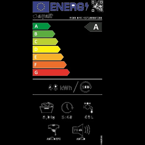 Arçelik 9100 DMX 1000 Devir 9 Kg Çamaşır Makinesi - 9