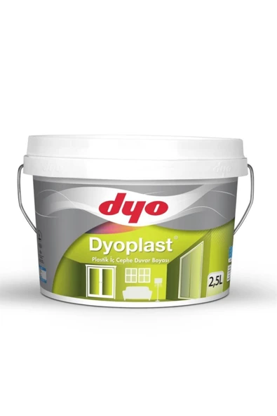Dyo Plast Beyaz Su Bazlı Plastikİc Cephe Boyası 2,5 lt ürün görseli 1