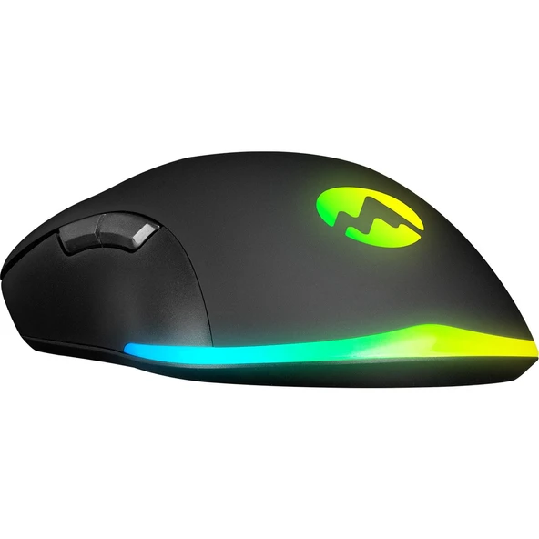 Everest SGM-L1 LUMOS Siyah 6400dpi RGB Ledli Makrolu Gaming Oyuncu Mouse - 5