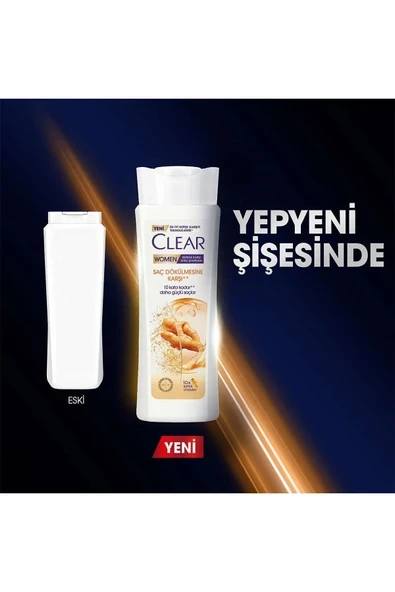 Clear Women Saç Dökülmesine Karşı Kepeğe Karşı Etkili Şampuan 350 Ml - 1