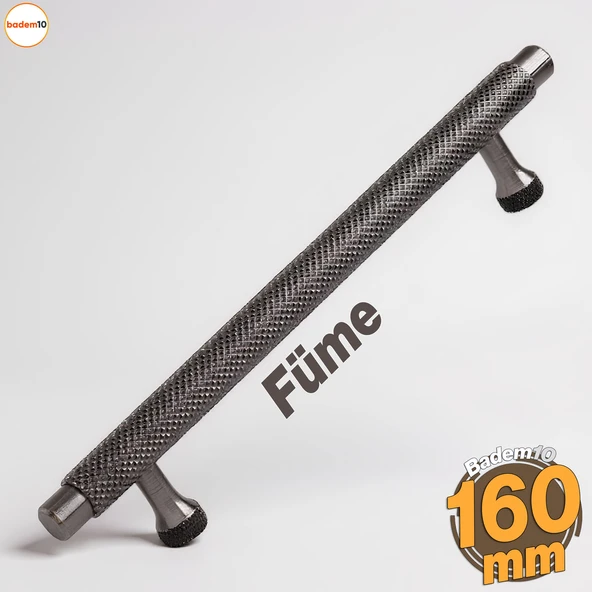 Martin Füme Metal Kulp 160 mm Mobilya Çekmece Mutfak Dolabı Dolap Modern Kapak Kulpları Grip Desen ürün görseli