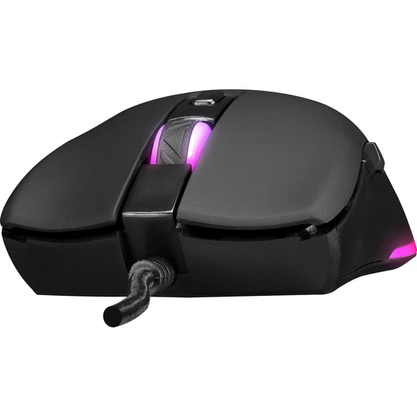 Everest SGM-L1 LUMOS Siyah 6400dpi RGB Ledli Makrolu Gaming Oyuncu Mouse - 7