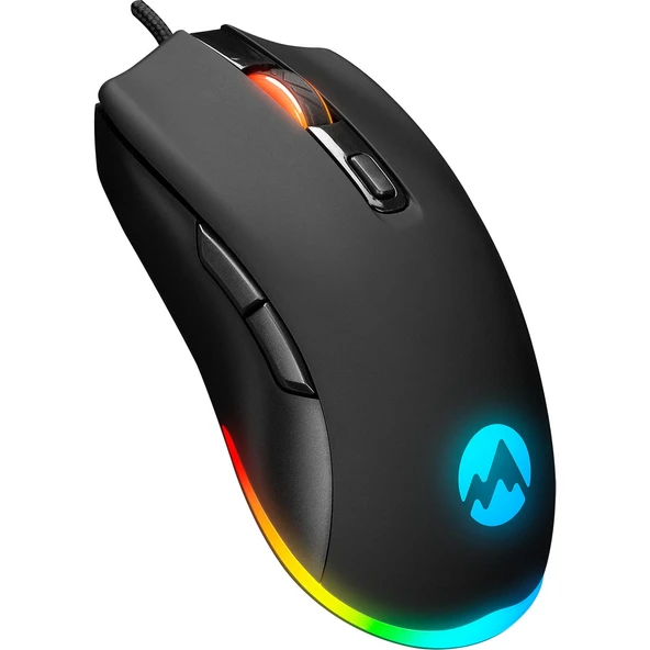 Everest SGM-L1 LUMOS Siyah 6400dpi RGB Ledli Makrolu Gaming Oyuncu Mouse - 3