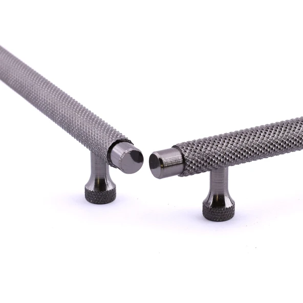 Martin Füme Metal Kulp 160 mm Mobilya Çekmece Mutfak Dolabı Dolap Modern Kapak Kulpları Grip Desen - Resim 4