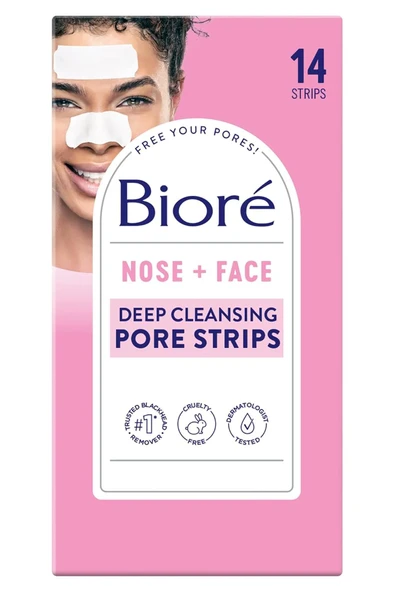Biore Burun ve Yüz İçin Gözenek Temizleme Bandı 14 Adet