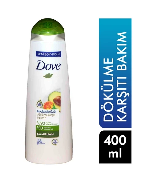 Dove Şampuan 400 ml Saç Dökülmesine Karşı Bakım Avokado Özü ürün görseli 1