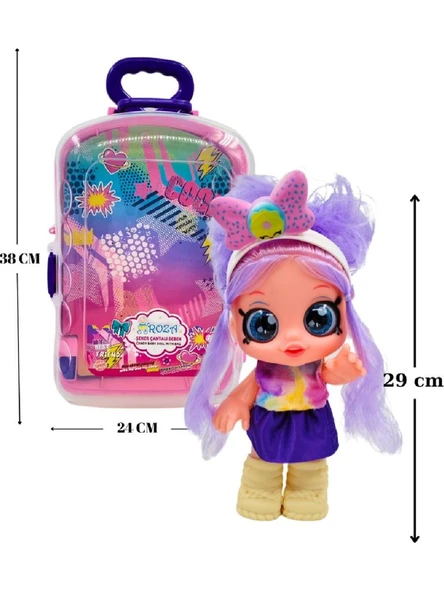 Global Toys Roza Tavşanlı Çantalı Bebek GL101160 - 6