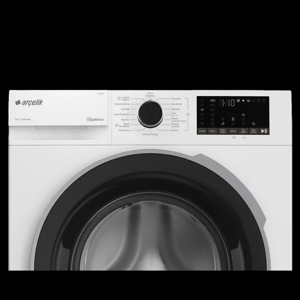 Arçelik 9100 DMX 1000 Devir 9 Kg Çamaşır Makinesi - 4