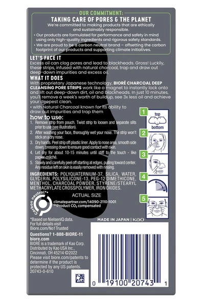 Biore Oil Control Gözenek Temizleme Bandı 6 Adet - 2