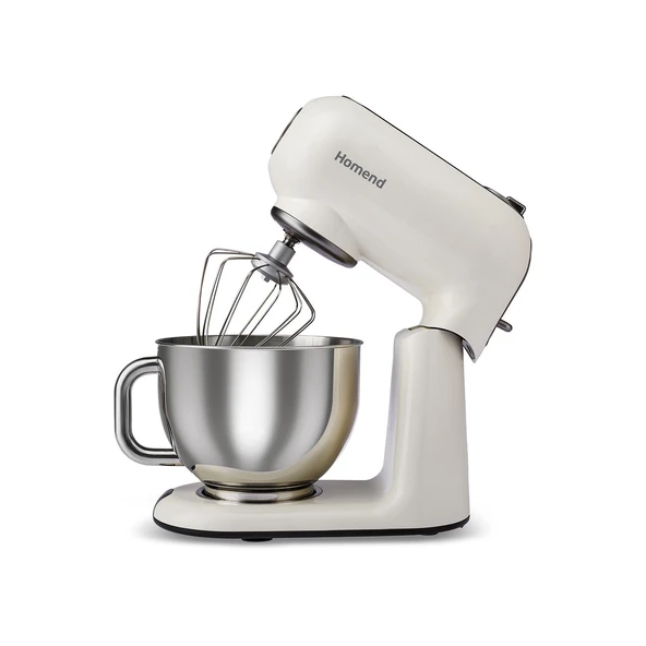 Homend Vintage Profashion 3027H Döküm Hamur Yoğurma Makinesi Krem 1500W 5,5L - 4