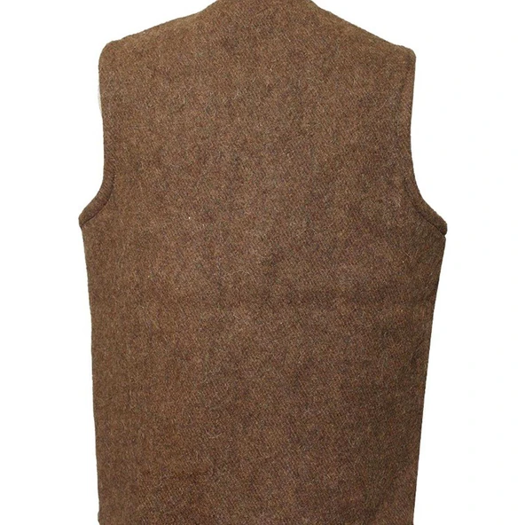 Erkek Keçe Yelek Açık Kahverengi TdrTR - 2