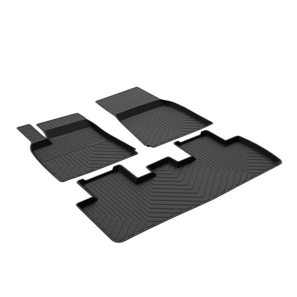 TESLA MODEL Y HAVUZLU KAUÇUK PASPAS SİYAH 2020 2021 2022 2023 2024 2025 2026 - Resim 2