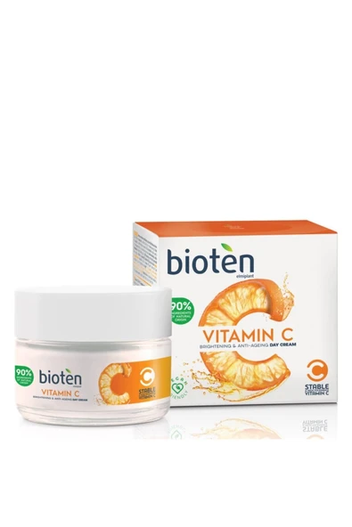 BİOTEN VİTAMİN C AYDINLATICI & YAŞLANMA KARŞITI GÜNDÜZ KREMİ 50 ML - 2