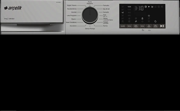 Arçelik 10120 MXS 1200 Devir 10 Kg Çamaşır Makinesi - 7