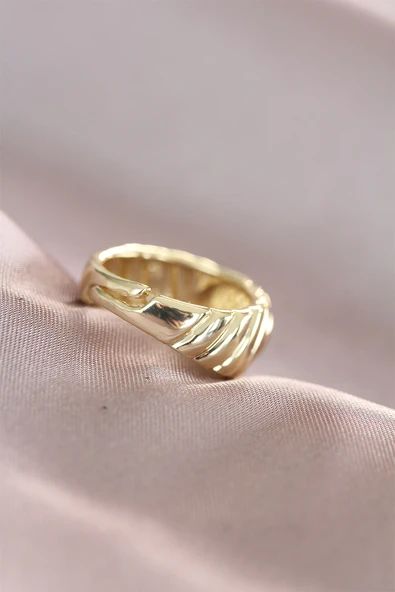 Gold Metal Kadın Yüzük - 2