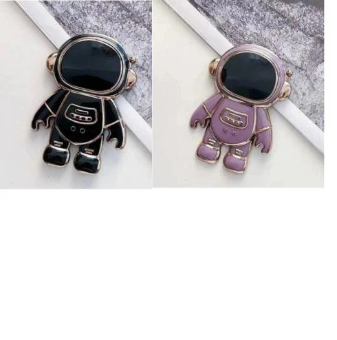 2li Set Sevimli Astronot Stand Telefon Tutucu Yapışkan Özellikli
