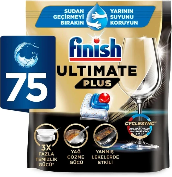 Finish Ultimate Plus Bulaşık Makinesi Tableti 75'li