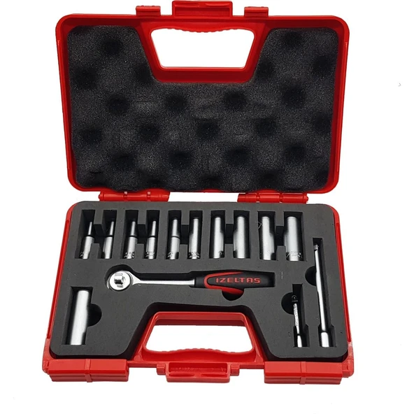 İzeltaş 14 Parça Derin Lokma Takımı 1/4'' İnç - 8