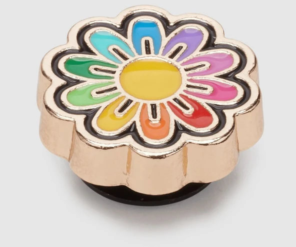 Crocs Jibbitz™ Festival Gold Rainbow Daisy Terlik Süsü 10013431 - Resim 3