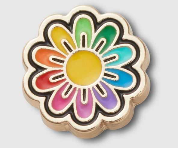 Crocs Jibbitz™ Festival Gold Rainbow Daisy Terlik Süsü 10013431 ürün görseli 1