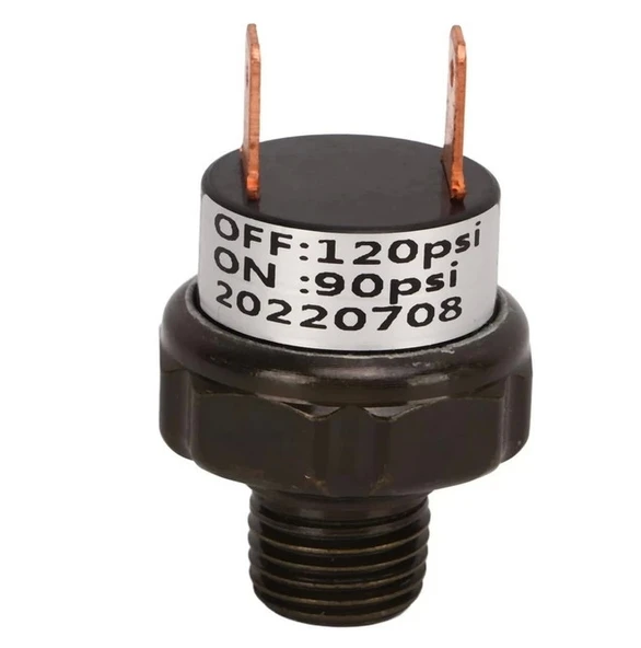 Basınç Şalteri Mini 8Bar - 12/24/220V - 1/4 ürün görseli