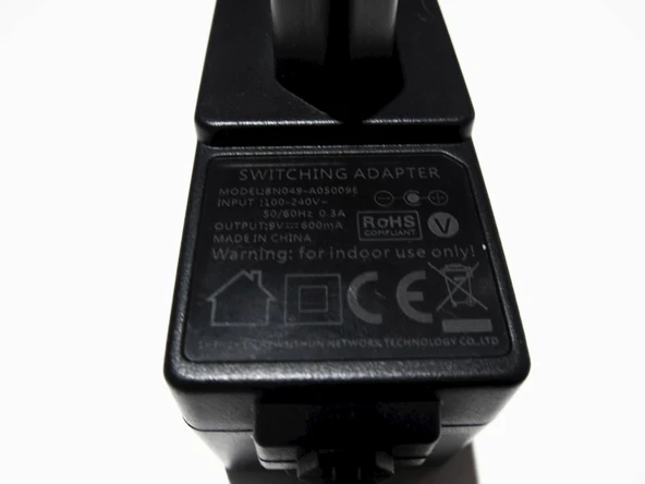 BN049-A05009E 9V 0.6A Modem ve Arduino Uyumlu Plastik Kasa Priz Tipi Adaptör - Resim 5