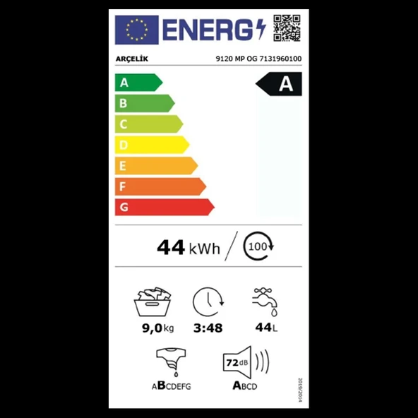 Arçelik 9120 MP OG 9 Kg Çamaşır Makinesi - 8