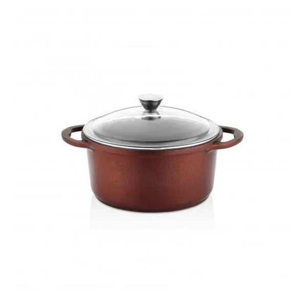 Falez Sdf1004 Sedef 24 cm Döküm Tencere - 2