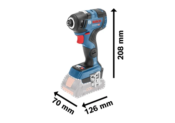 Bosch GDR 18V-200 C 2x5.0Ah Çift Akülü Somun Sıkma Makinesi - 2