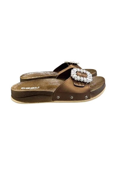 Esem Toka Detaylı Anatomik Taban Günlük Bayan Terlik - Resim 9