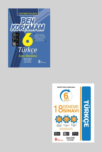 Ata 6.Sınıf Ben Korkmam Türkçe + 18 Deneme Sınavı ürün görseli 1