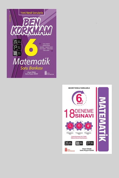 Ata 6.Sınıf Ben Korkmam Matematik + 18 Deneme Sınavı ürün görseli 1