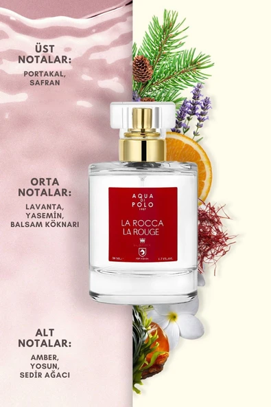 AQUA Dİ POLO 1987 LA ROCCA LA ROUGE 50 ML KADIN PARFÜM - 5
