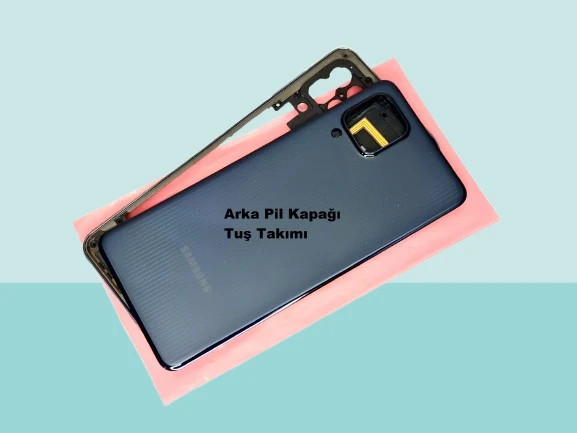 Tkgz - Samsung Galaxy M32 FULL KASA Arka Kapak Batarya Kapağı - SİYAH ürün görseli 1