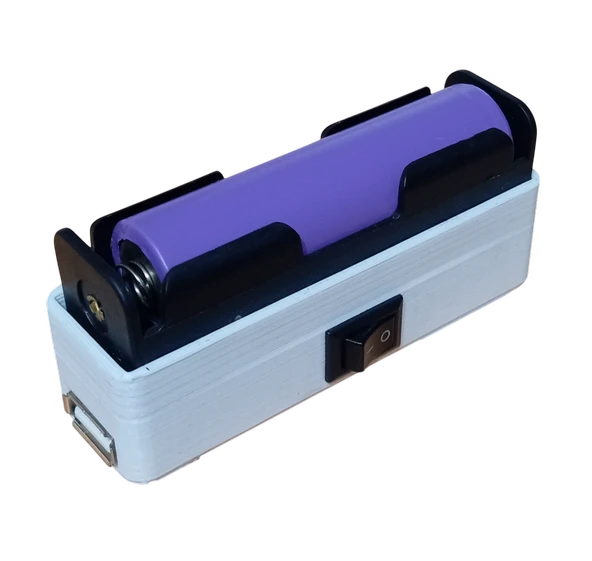 Mini Powerbank Tek Hücreli 18650 Li-Ion 3.7V Pil Type-C ile Şarj ve Mini USB Led Lamba - 8