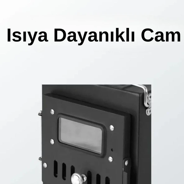 Çadır Sobası - Madfox x Woodlander - Portatif Katlanabilir - Siyah - 547308 - 6