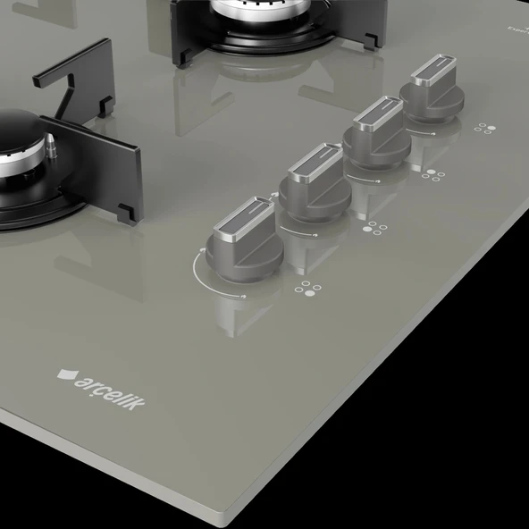 Arçelik OCD T 651 EG Gri Cam Ankastre Ocak - 5