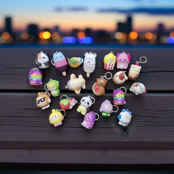 5 ADET SÜPRİZ MODEL SUKUŞİ ANAHTARLIK DUYUSAL OYUNCAK SUKUŞİ YILBAŞI HEDİYELERİ DOĞUMGÜNÜ HEDİYELERİ - 6