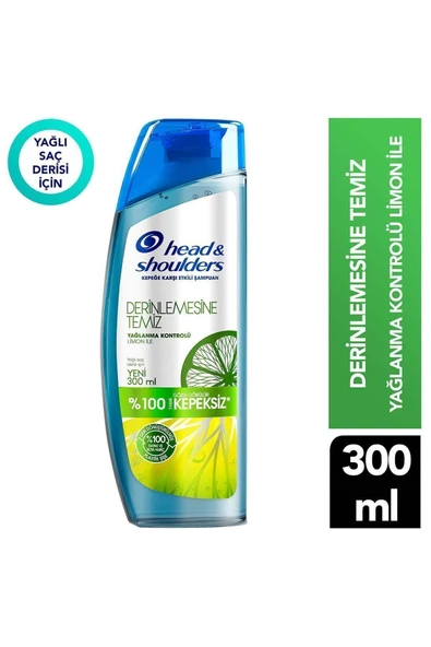 HEAD & SHOULDERS DERİNLEMESİNE TEMİZ LİMON ŞAMPUAN 300ML